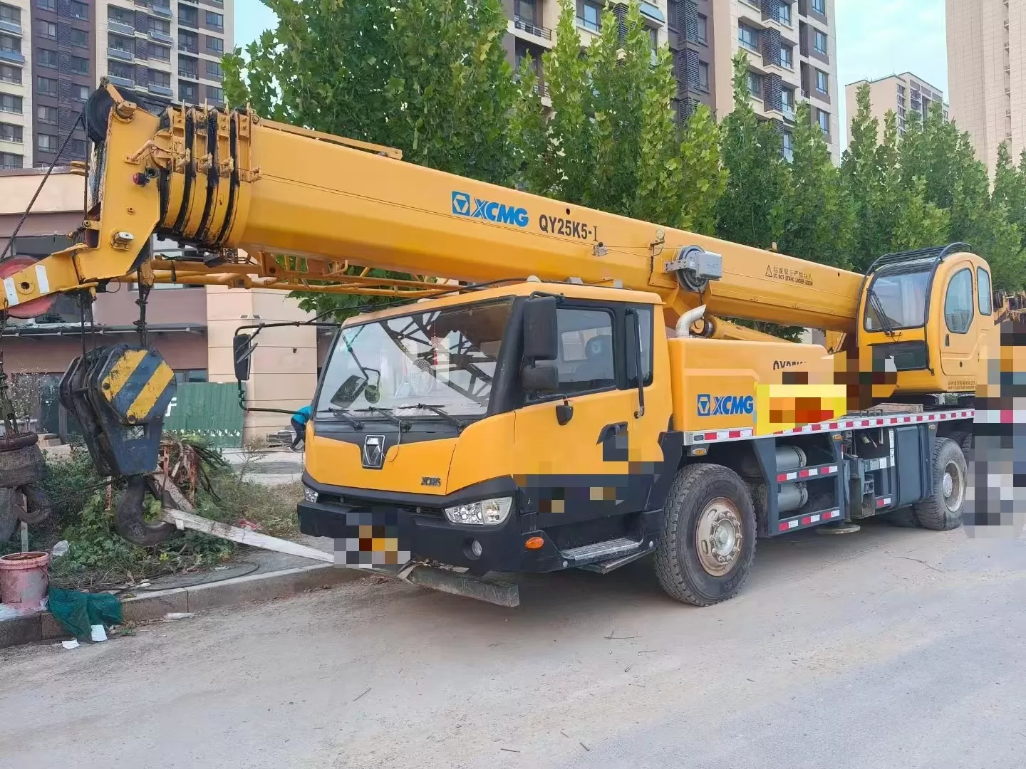 2018 رافعة مستعملة xcmg 25t qy25 شاحنة رافعة رافعة ذات عجلات